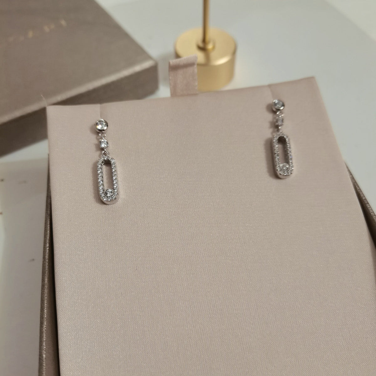 crystal Stud Earrings for women - alternate angle view 8