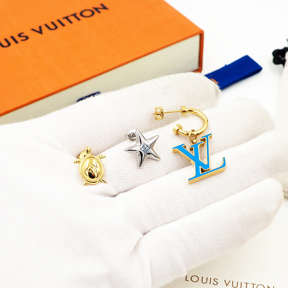 crystal letter Drop Earrings for women - alternate angle view 9