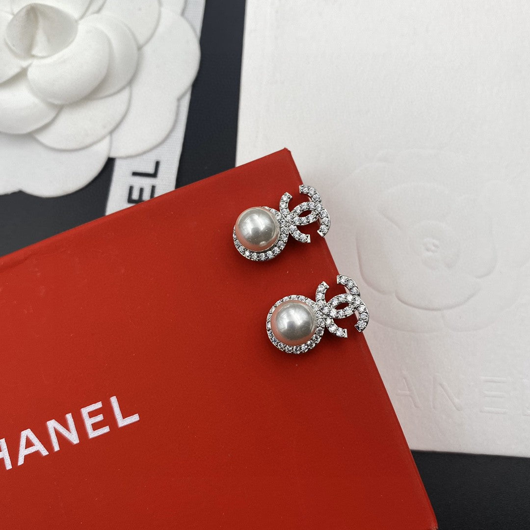 silver 925 sterling silver letter Drop Earrings for women - alternate angle view 9