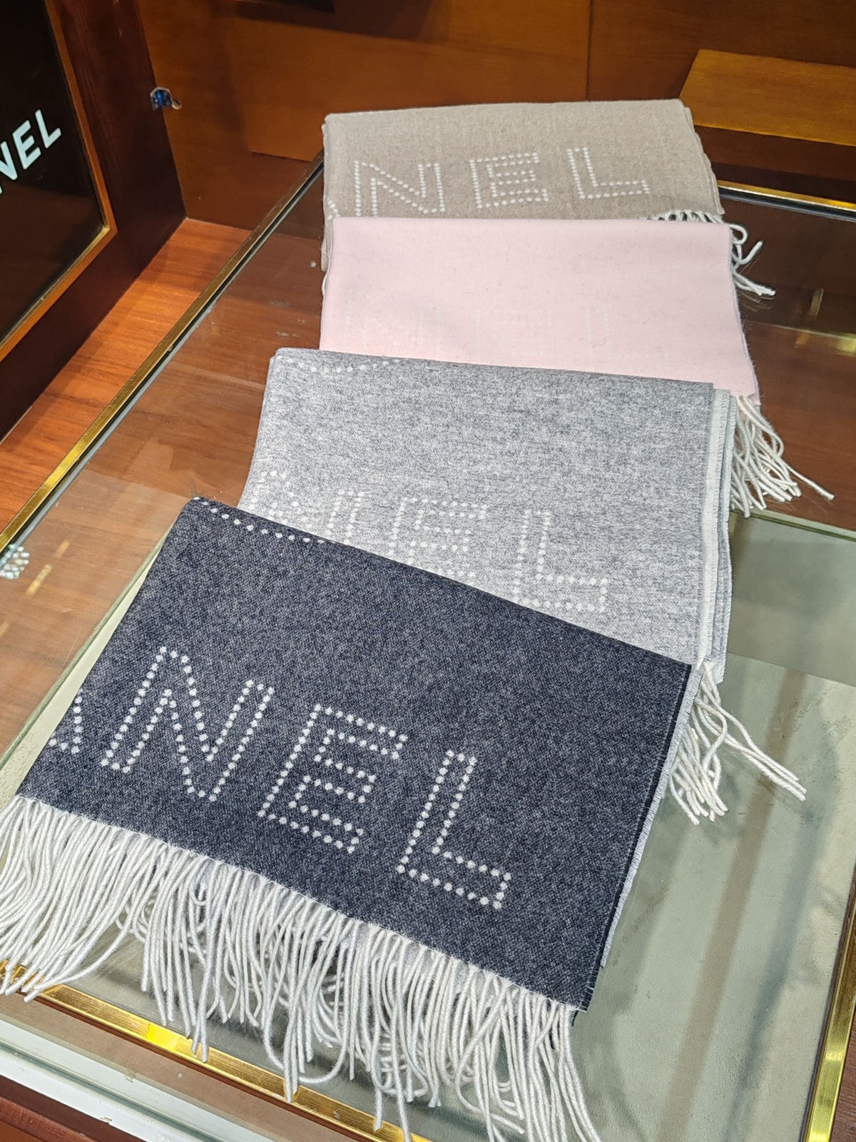 gray velvet Shawl for women - alternate angle view 9