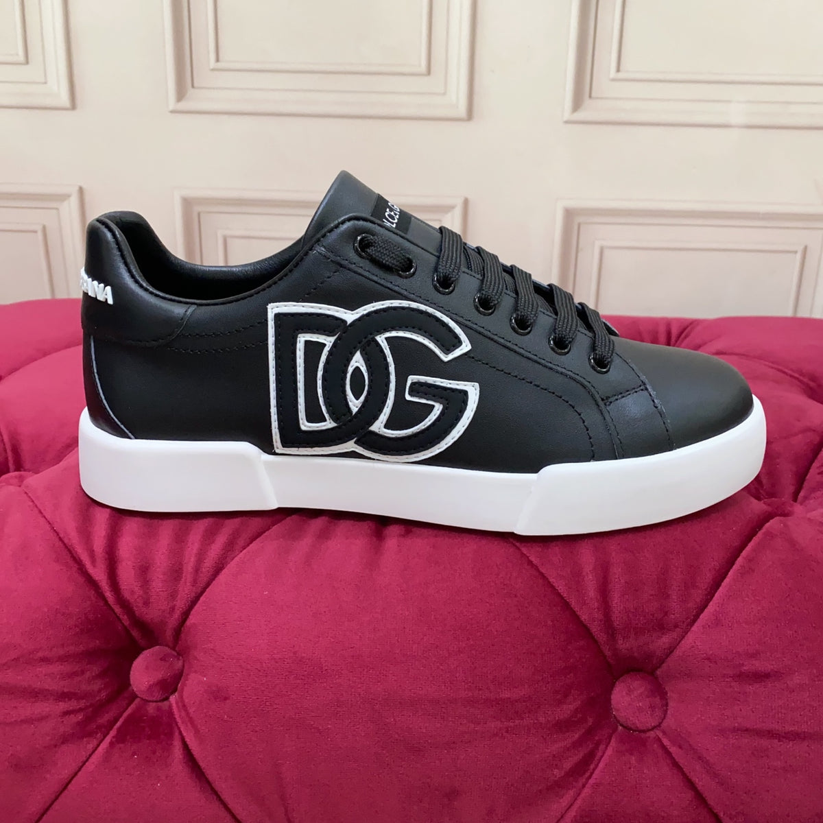 Dolce & Gabbana DG Heavy-Craft Calfskin Sneakers with 5D Accents