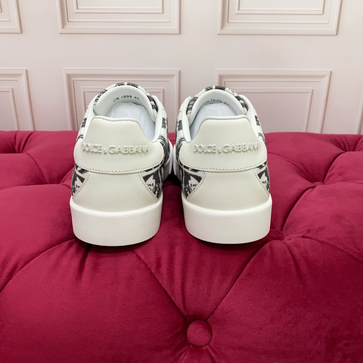 Dolce & Gabbana DG Heavy-Craft Calfskin Sneakers with 5D Accents