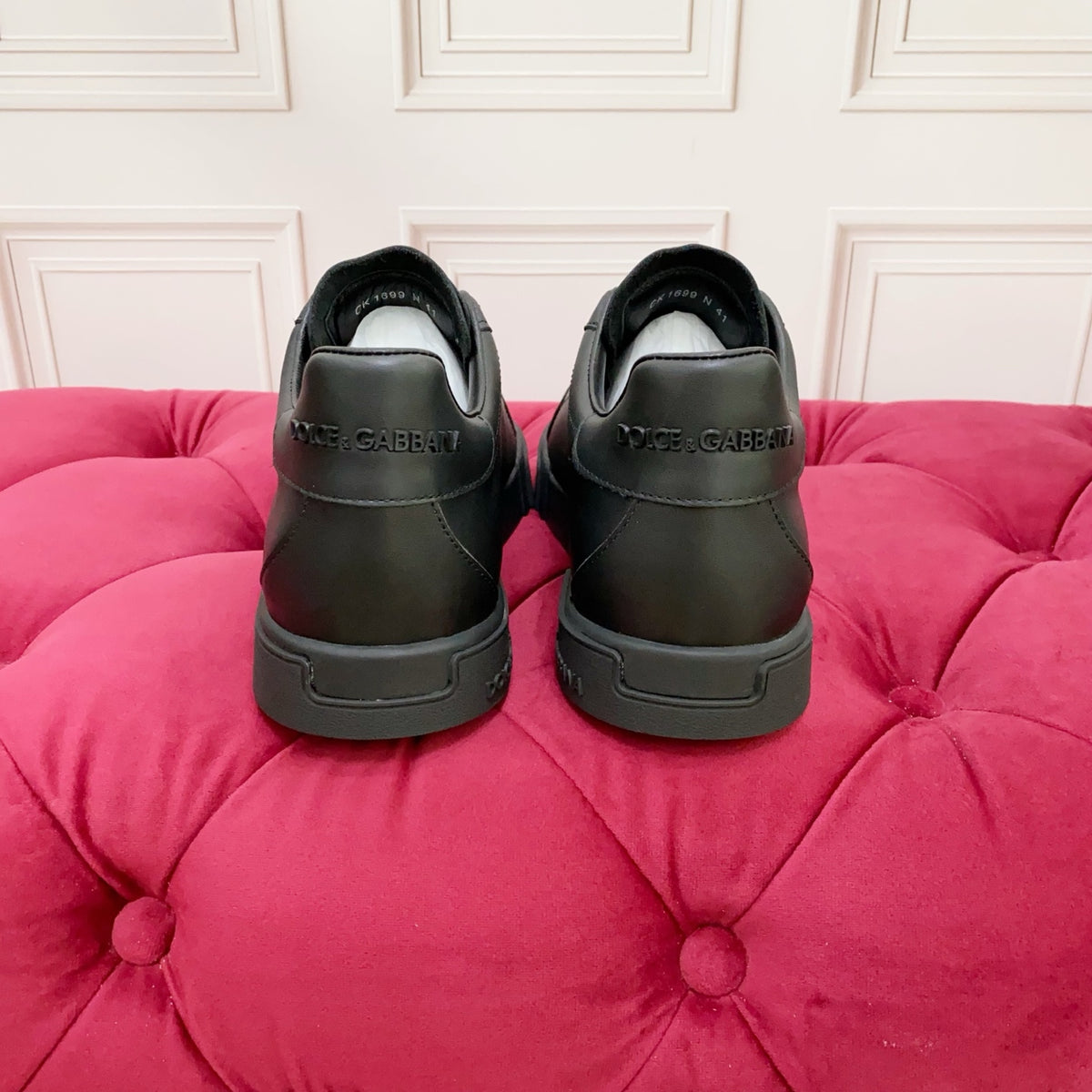 Dolce & Gabbana DG Heavy-Craft Calfskin Sneakers with 5D Accents