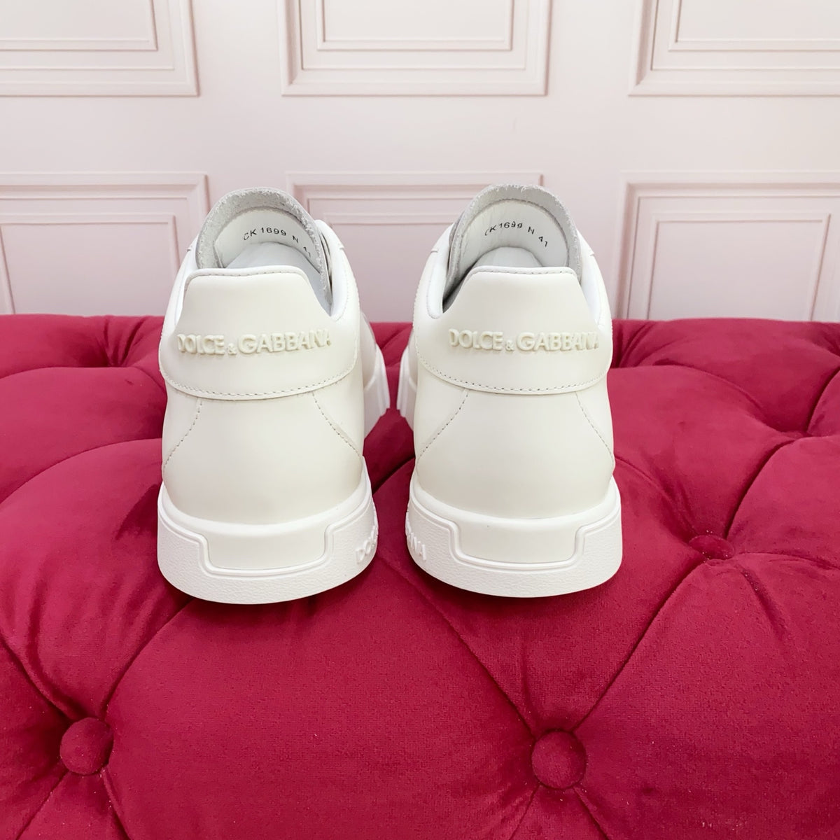 Dolce & Gabbana DG Heavy-Craft Calfskin Sneakers with 5D Accents