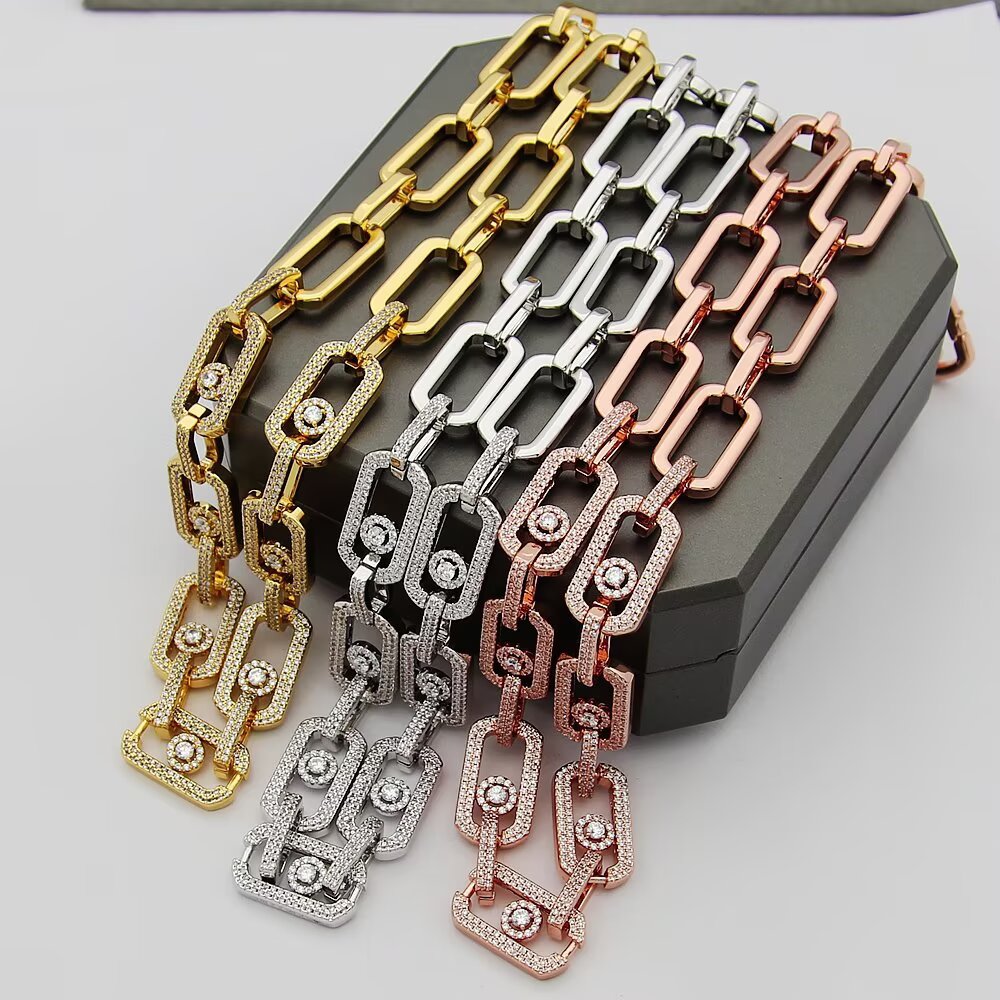 rose gold crystal rose Necklace for women - alternate angle view 9