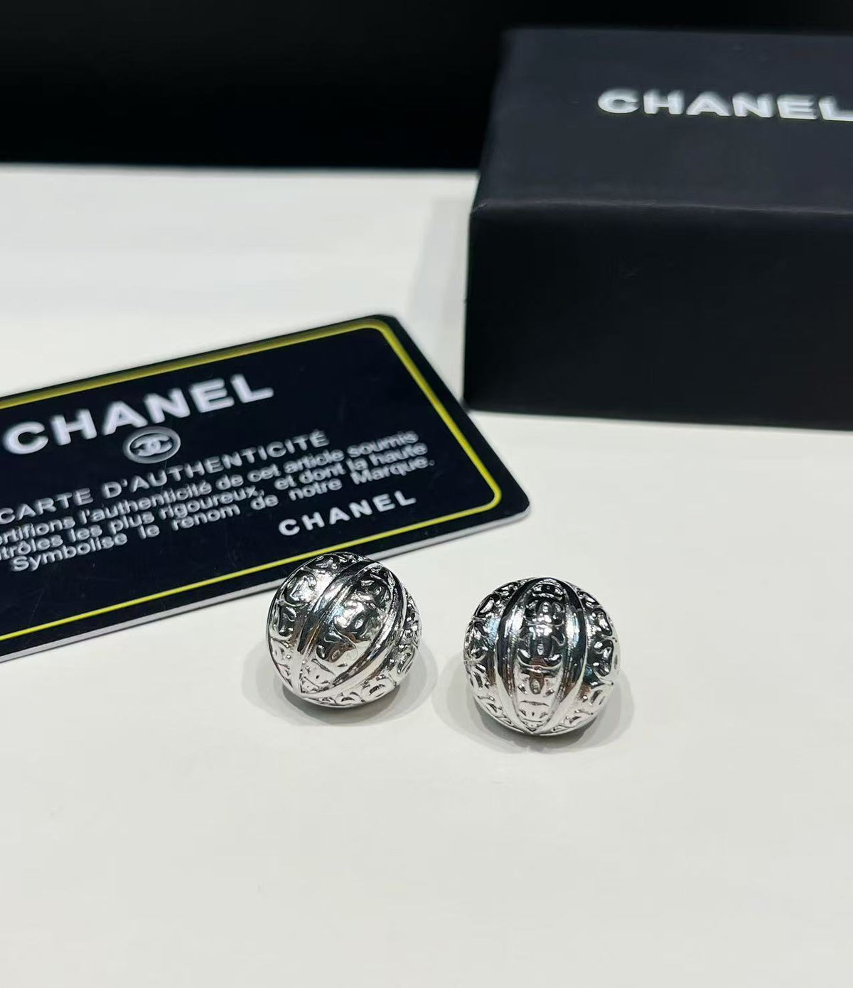 yellow brass floral Drop Earrings for women - alternate angle view 9