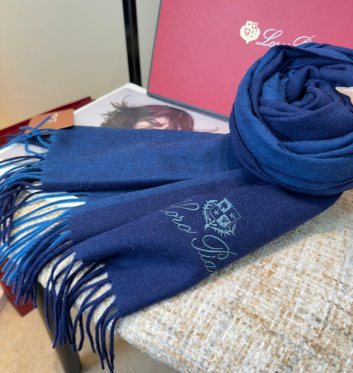 velvet luxury Shawl for women - alternate angle view 10