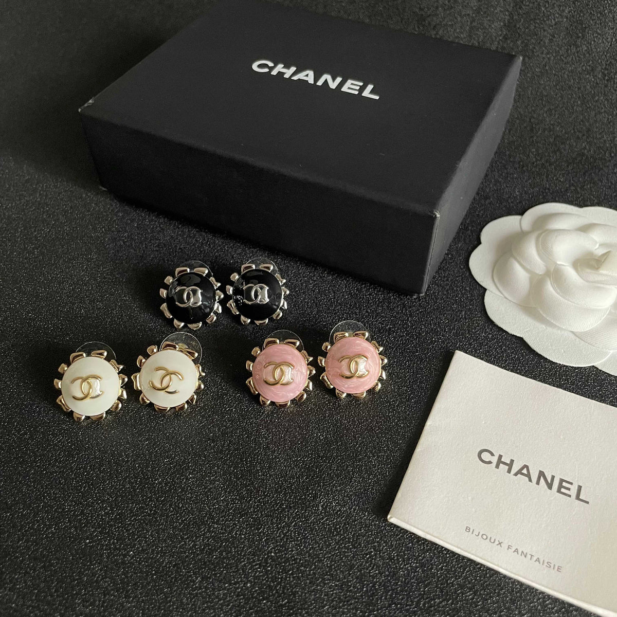 double c Stud Earrings for women - alternate angle view 10