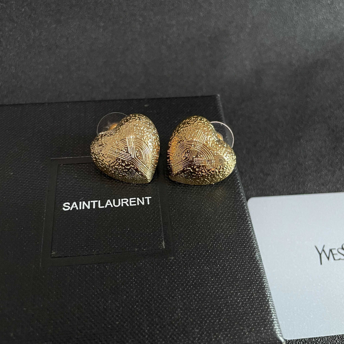 gold 925 sterling silver vintage Stud Earrings for women - alternate angle view 9