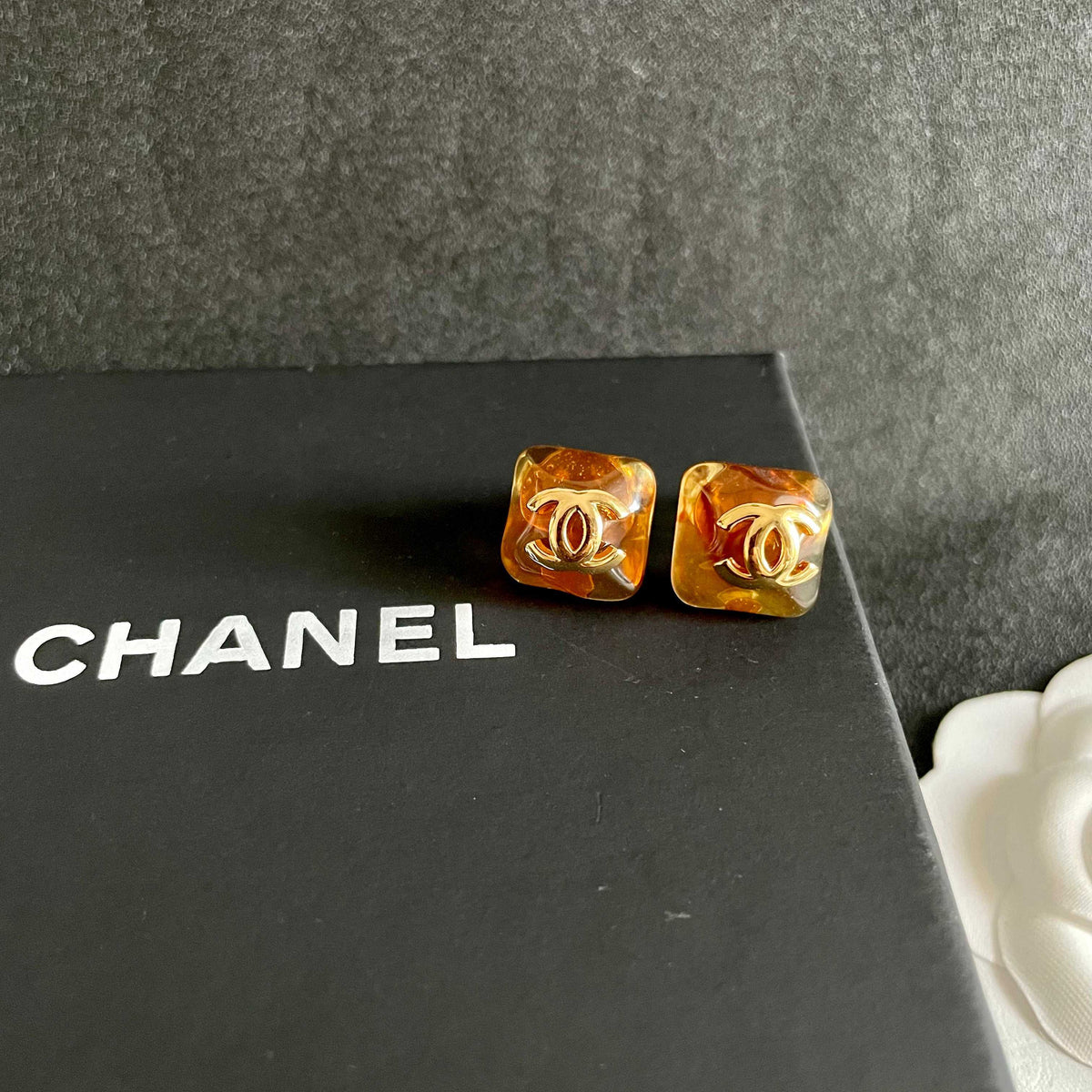 double c Stud Earrings for women - alternate angle view 9