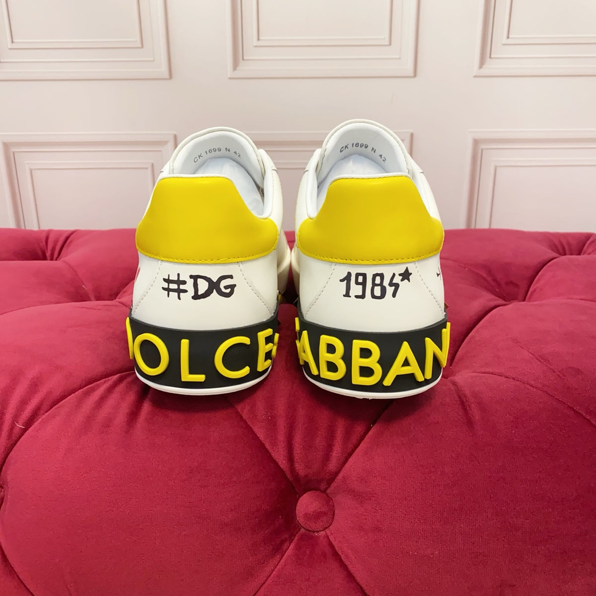 Dolce & Gabbana DG Heavy-Craft Calfskin Sneakers with 5D Accents