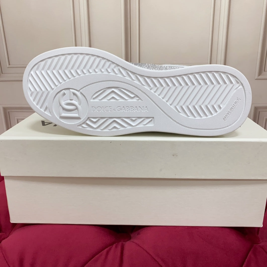 Dolce & Gabbana DG Heavy-Craft Calfskin Sneakers with 5D Accents