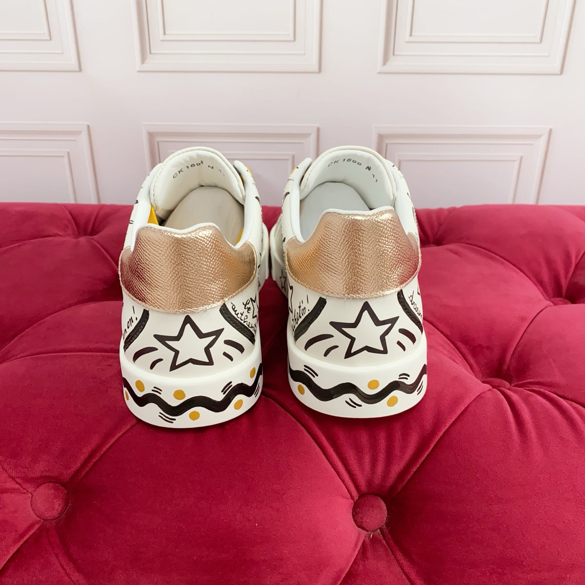 Dolce & Gabbana DG Heavy-Craft Calfskin Sneakers with 5D Accents