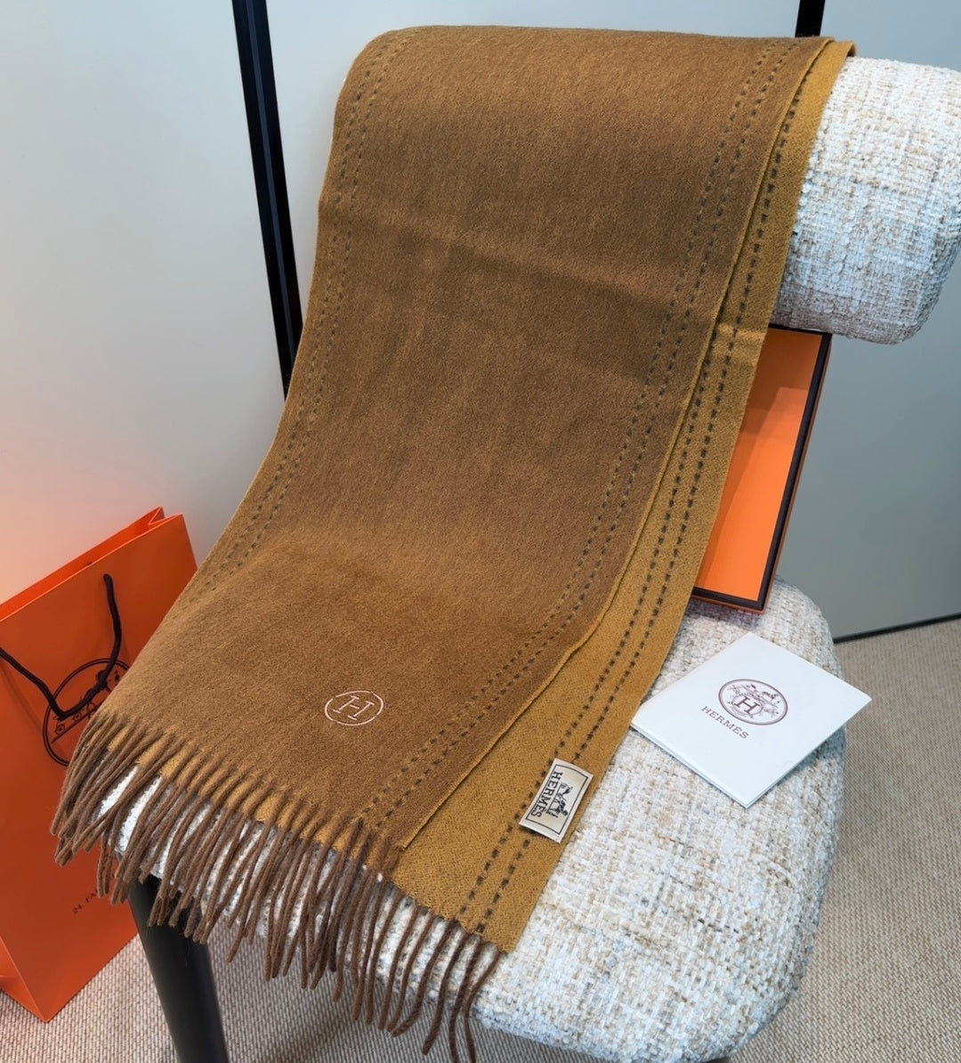 elegant Scarf for unisex couple - alternate angle view 10