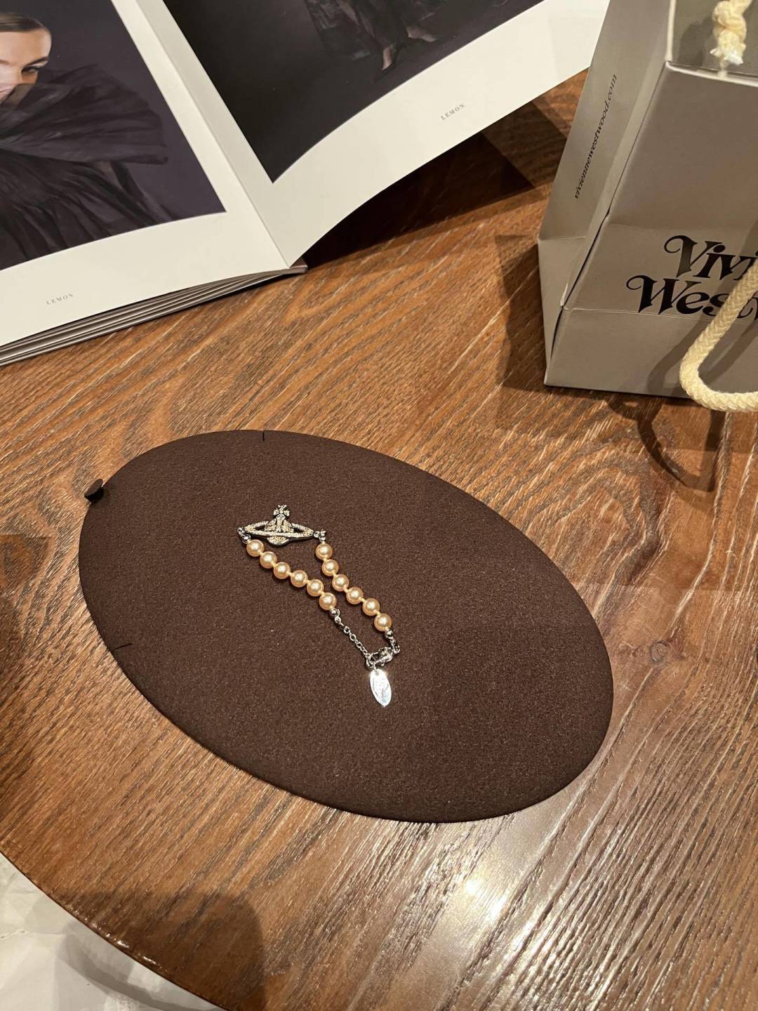 pearl crystal inlaid Bracelet for women - alternate angle view 6