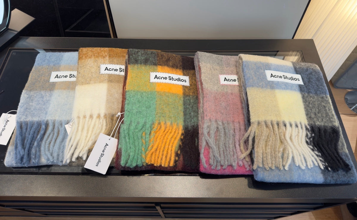 rainbow nylon tassel Scarf for women - alternate angle view 8