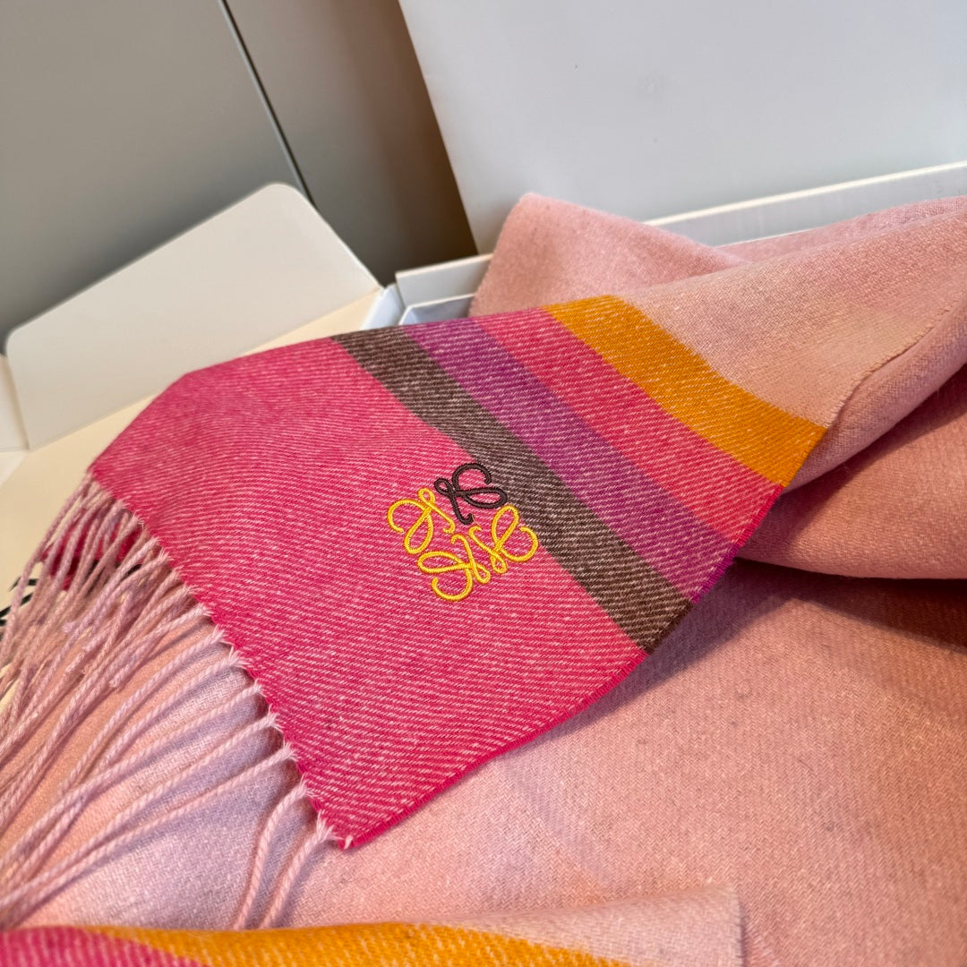 rainbow velvet elegant Scarf for women - alternate angle view 9