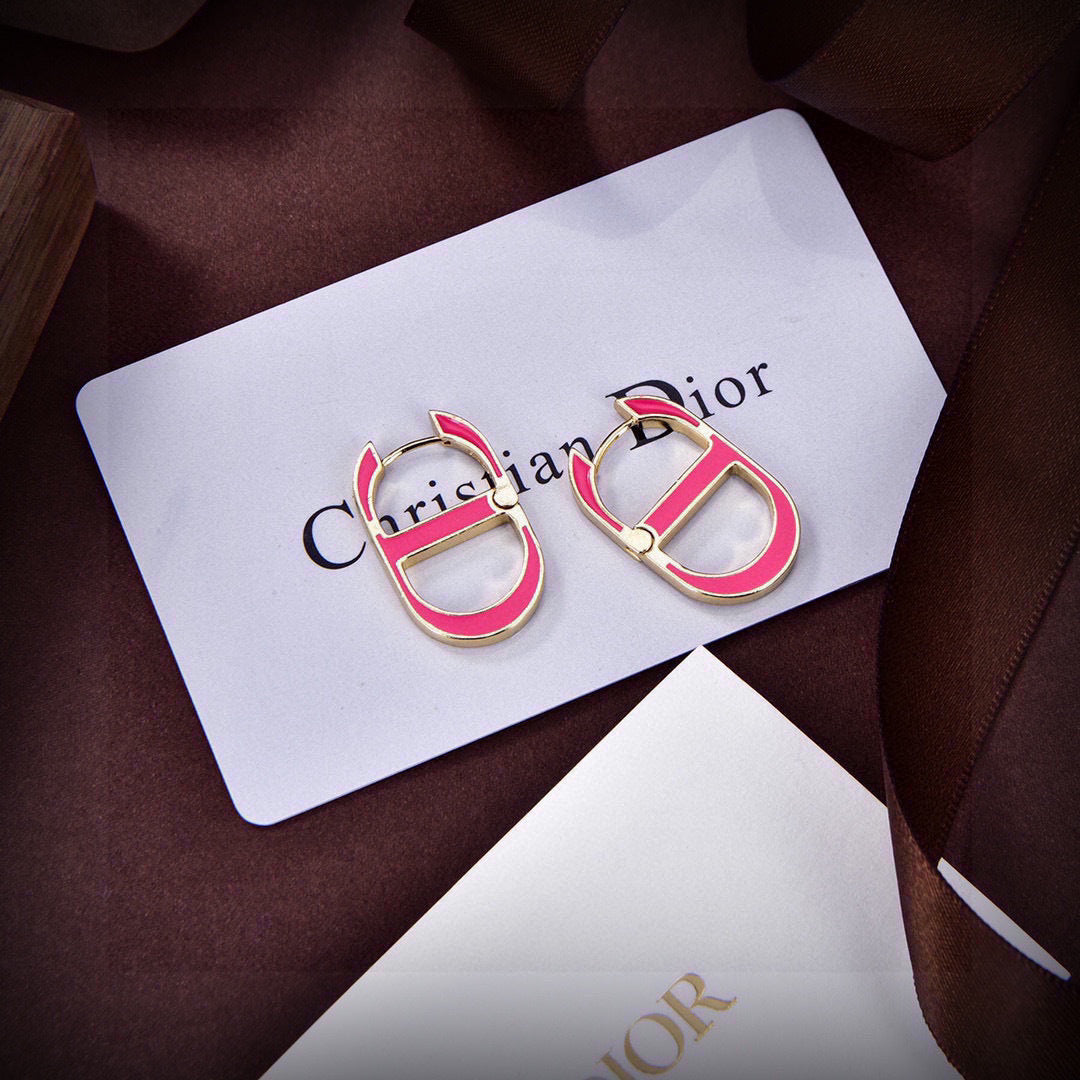 gold metal letter Drop Earrings for women - alternate angle view 6