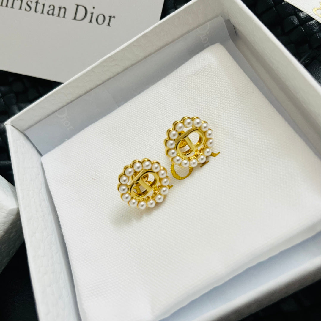 gold metal letter Drop Earrings for women - alternate angle view 9