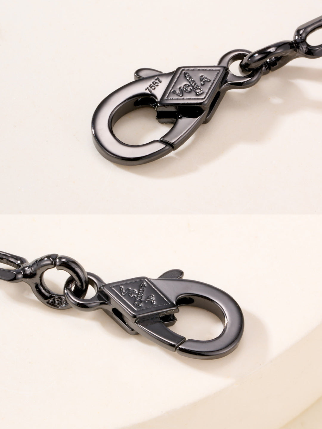 black and gold floral Bracelet for women - alternate angle view 9