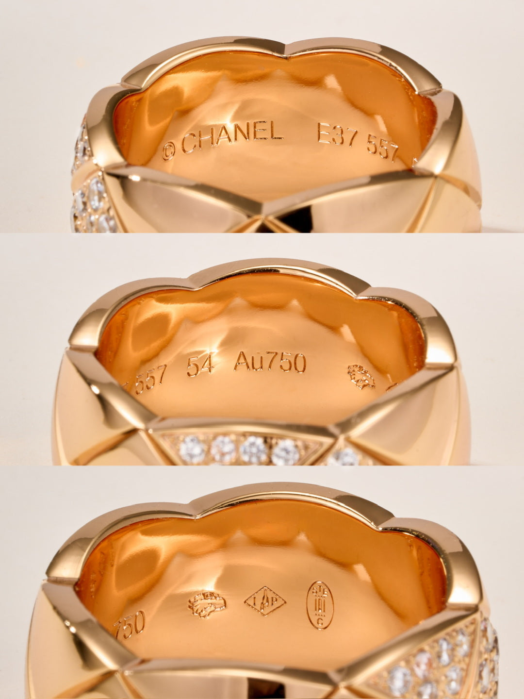 gold crystal crystal inlaid Ring for women - alternate angle view 9