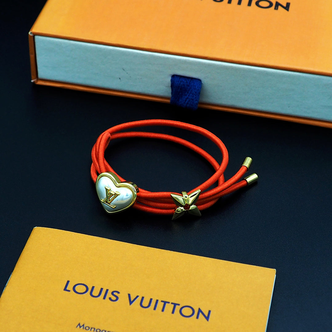 white pearl heart Bangle for women - alternate angle view 10