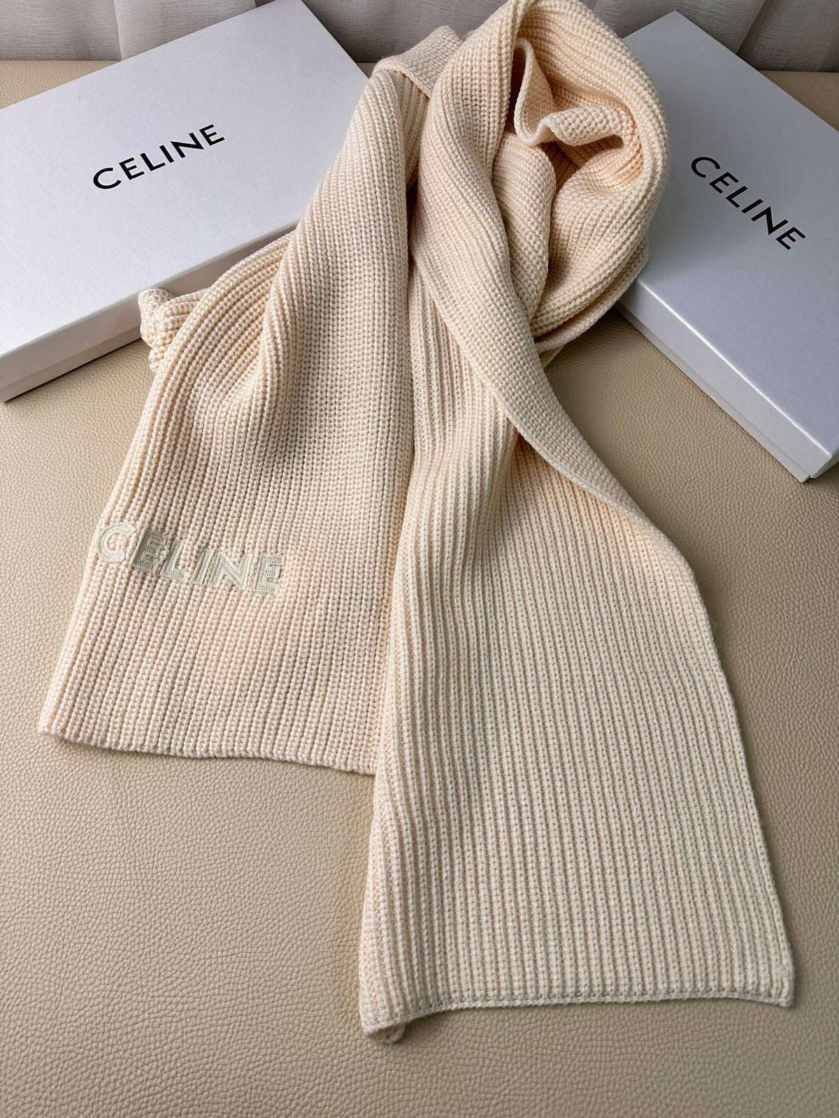 linen luxury Scarf for men - alternate angle view 9