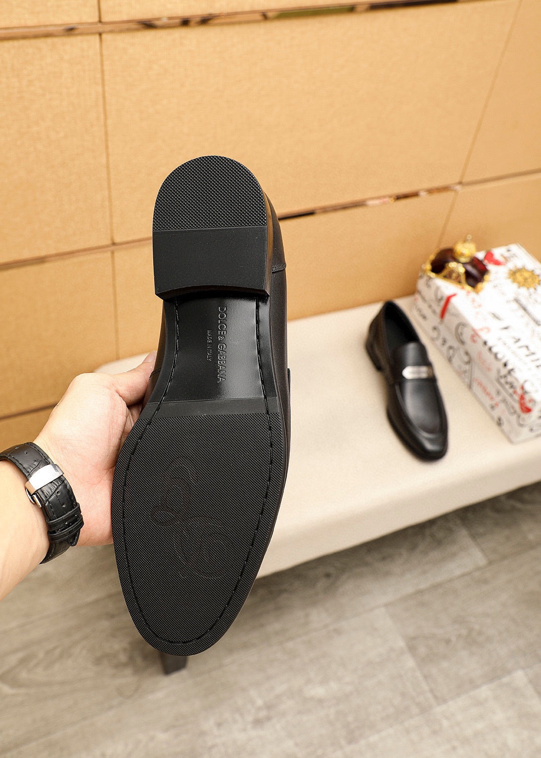 Dolce & Gabbana DG Men's Dress Shoes in Italian Patent Calfskin