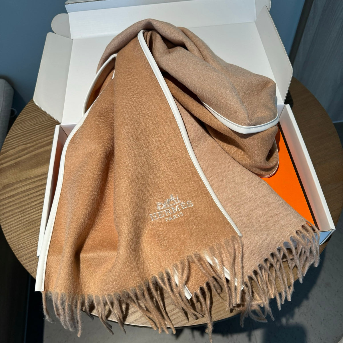 genuine leather versatile Scarf for men - alternate angle view 7