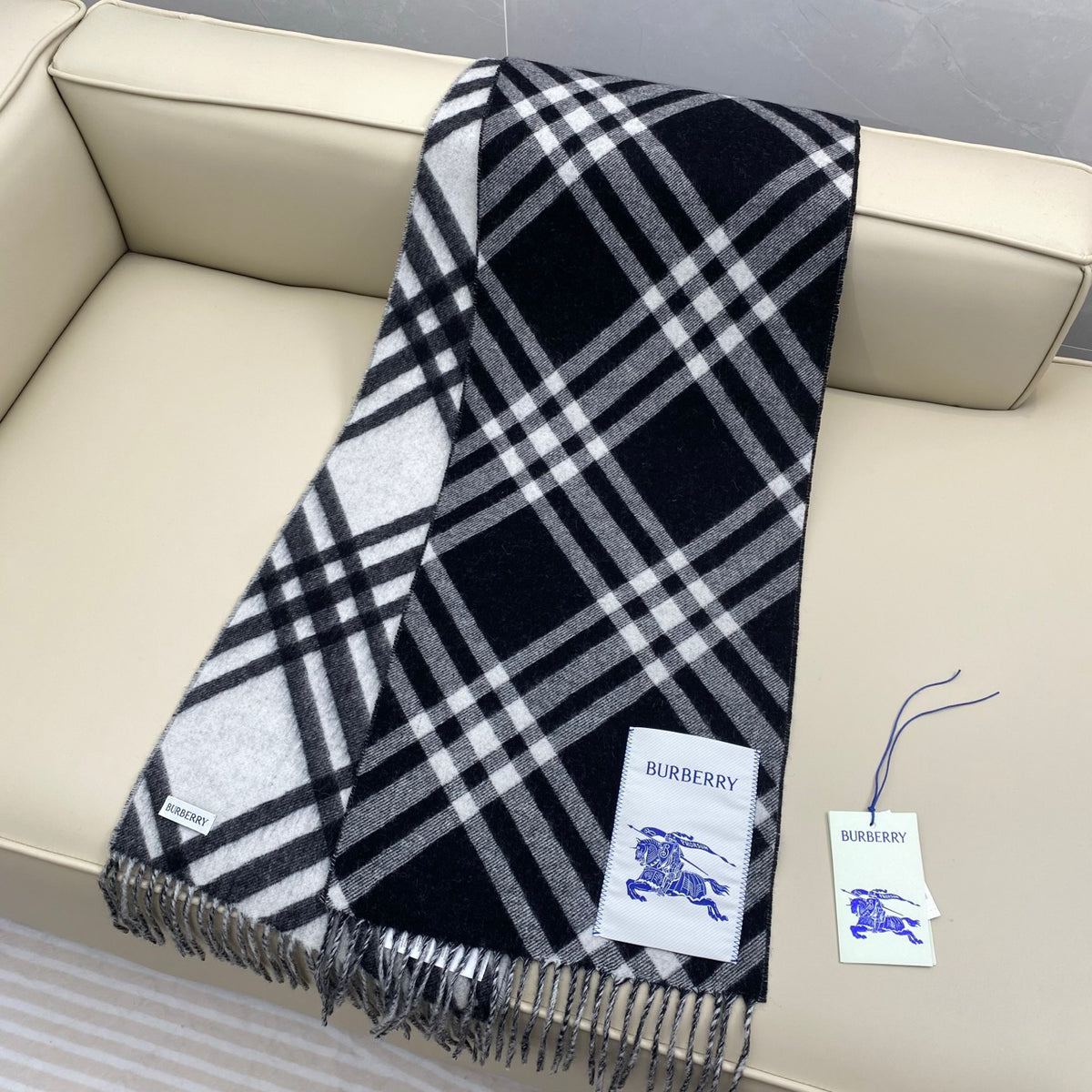 velvet tassel Scarf for women - alternate angle view 9