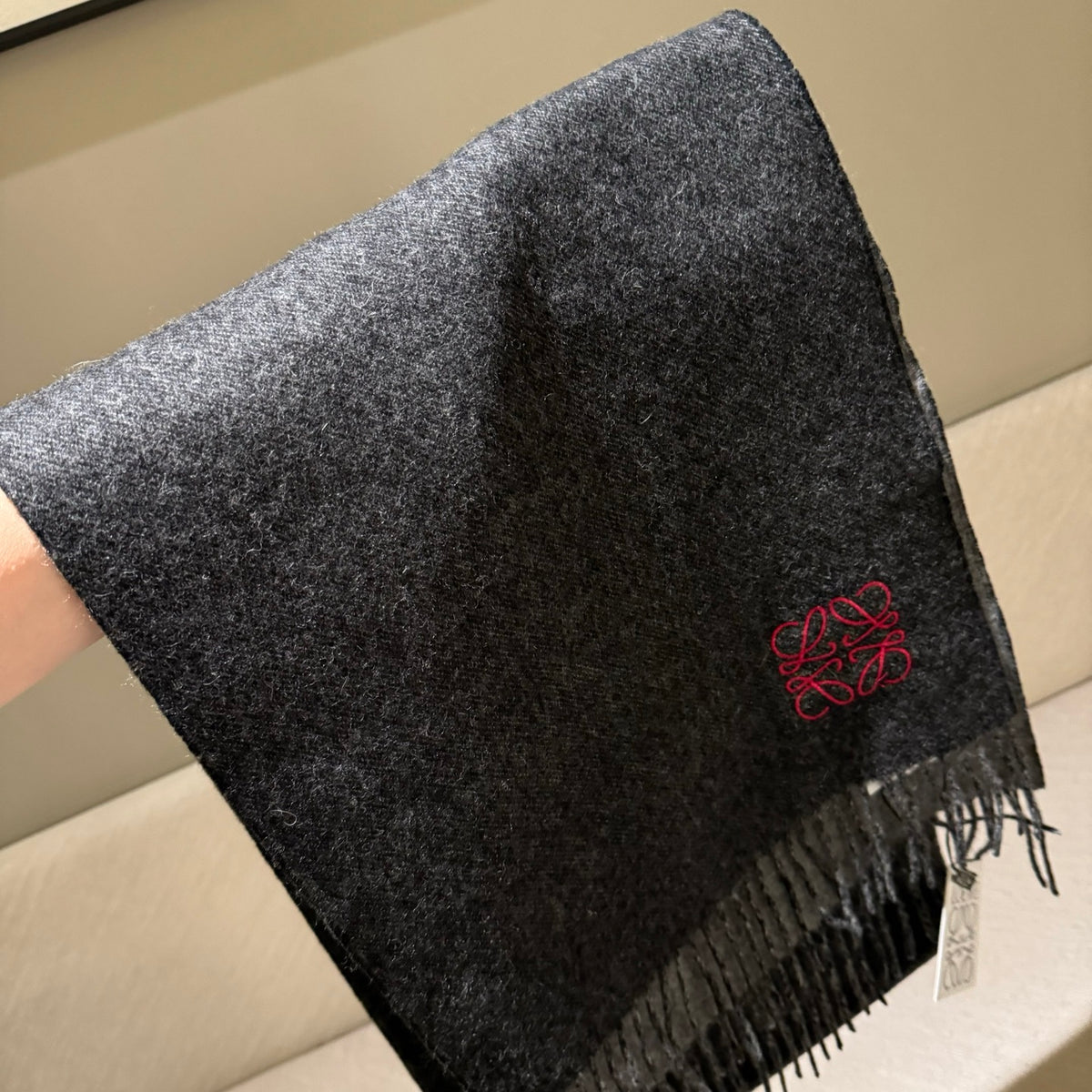velvet cute Scarf for women - alternate angle view 9