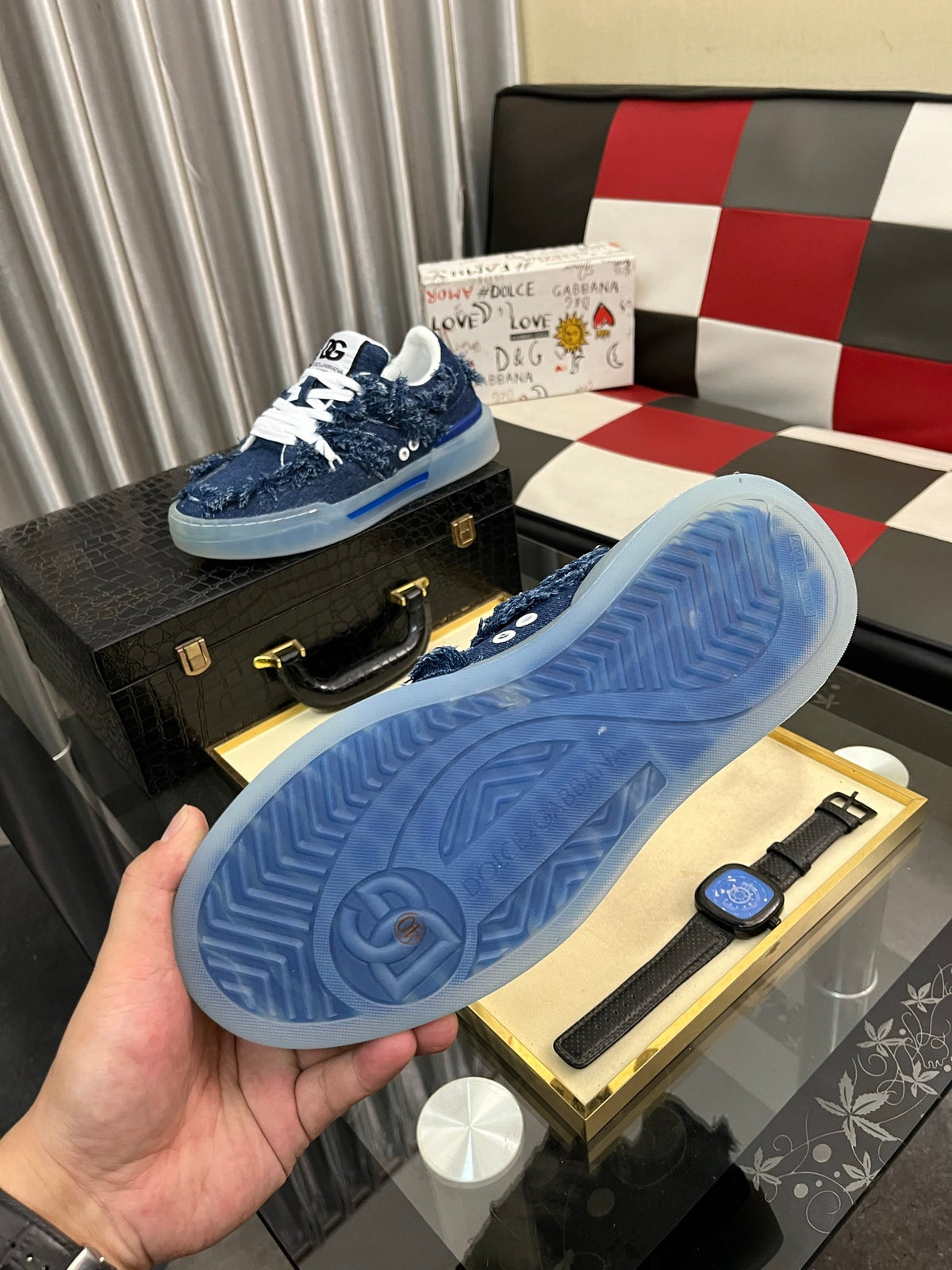 Dolce & Gabbana DG Men's Fashion Athletic Casual Sneakers