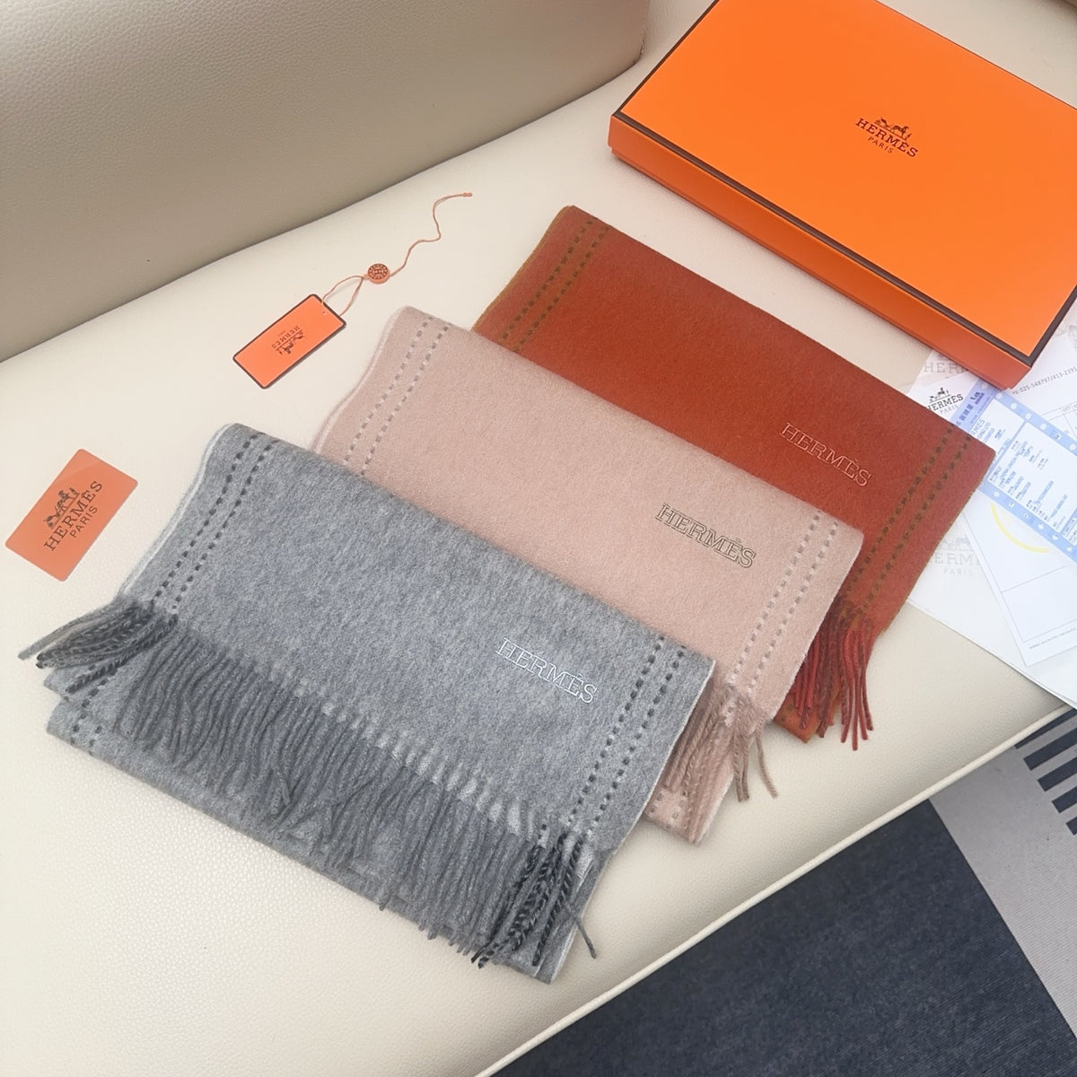 letter Scarf for unisex couple - alternate angle view 9