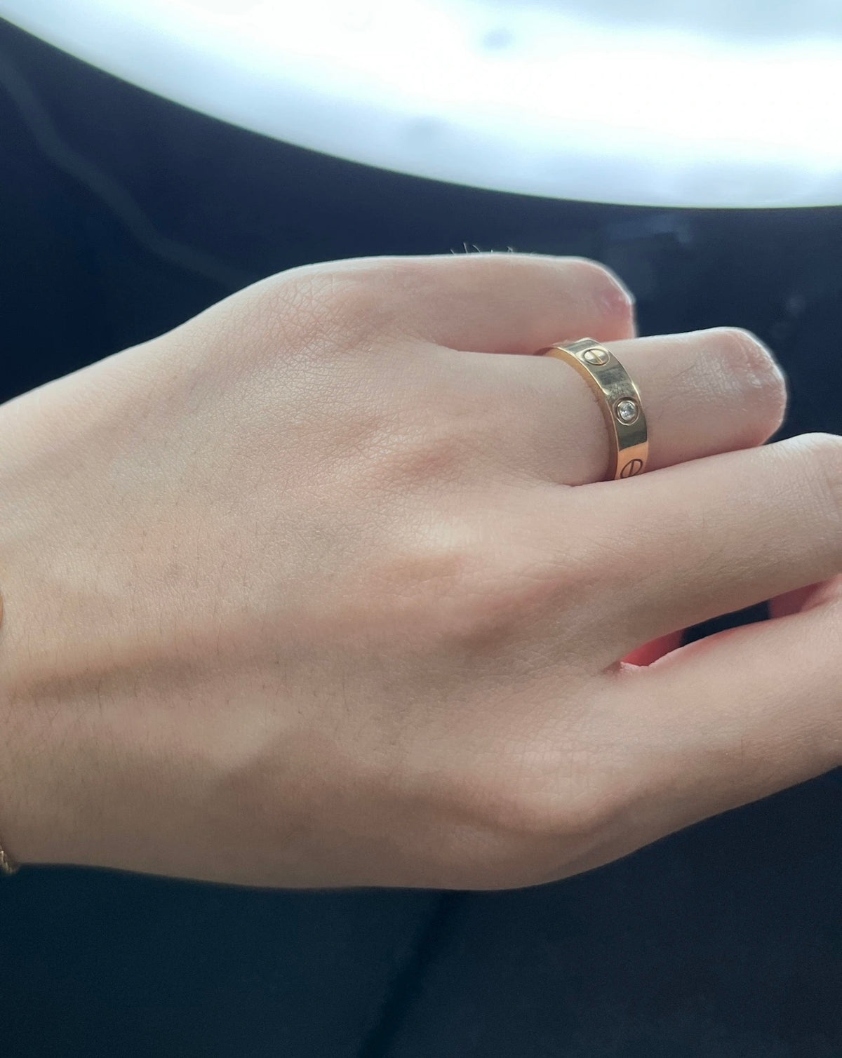 rose gold brass rose Ring for women - alternate angle view 10