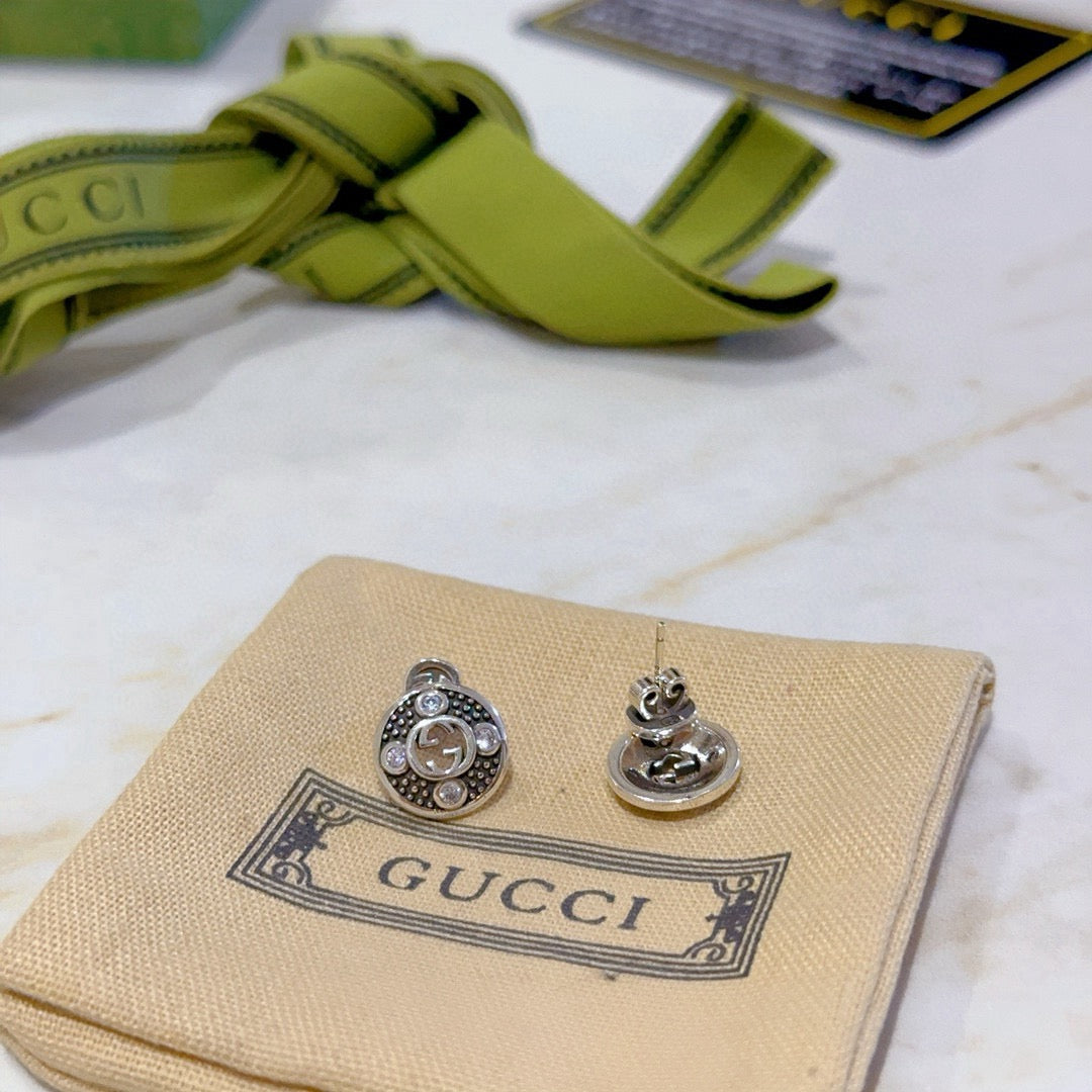 antique vintage Stud Earrings for women - alternate angle view 6