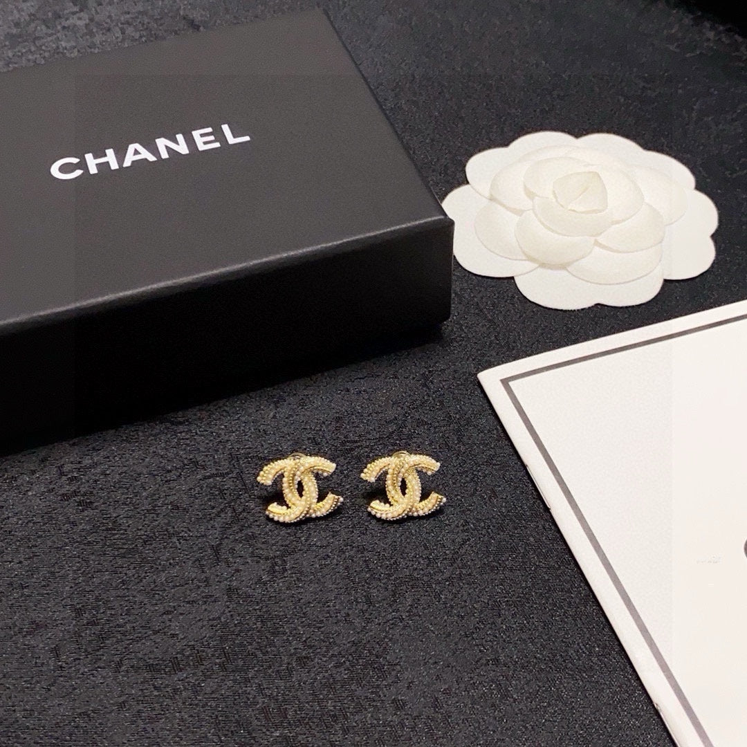 gold silver post pearl Drop Earrings for women - alternate angle view 9