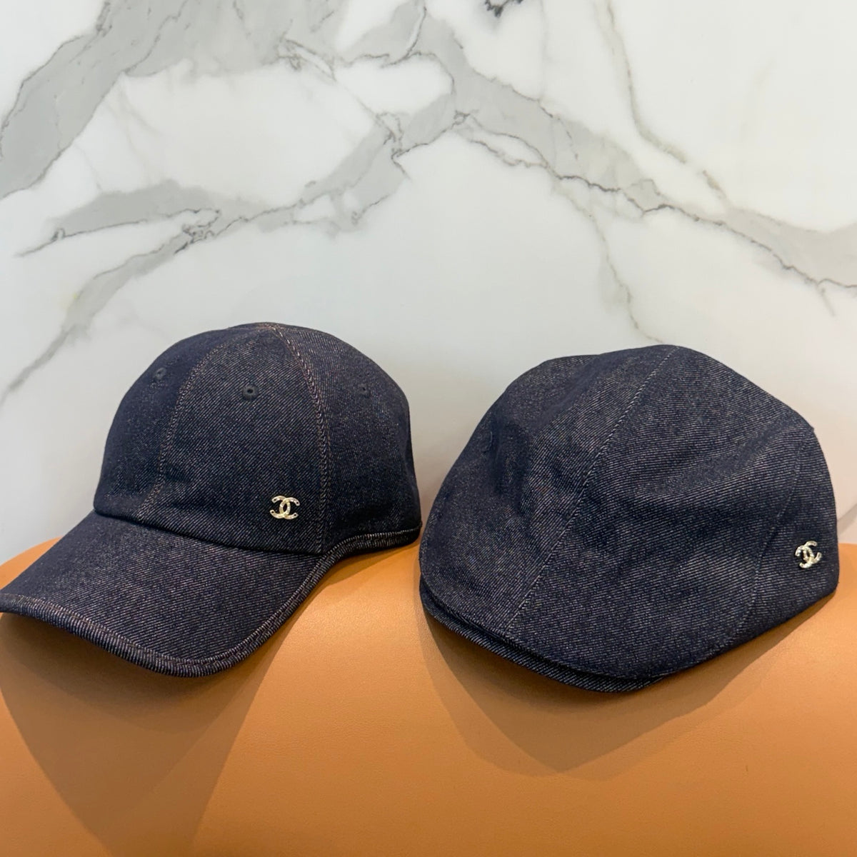 denim double c Baseball Cap for women - alternate angle view 9