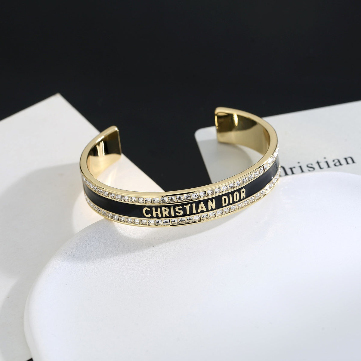 white gold Bangle for women - alternate angle view 7