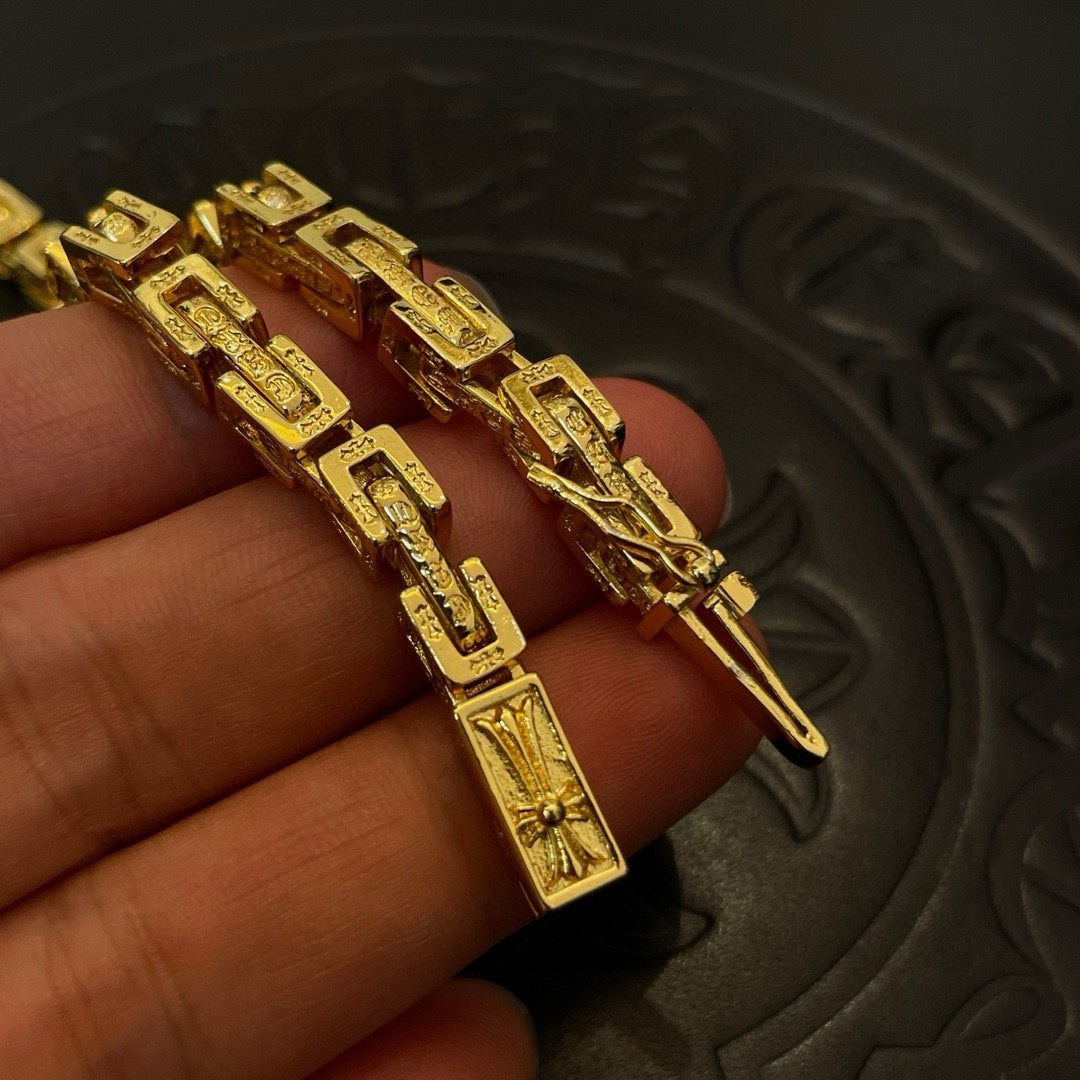antique cross Necklace for men - alternate angle view 9