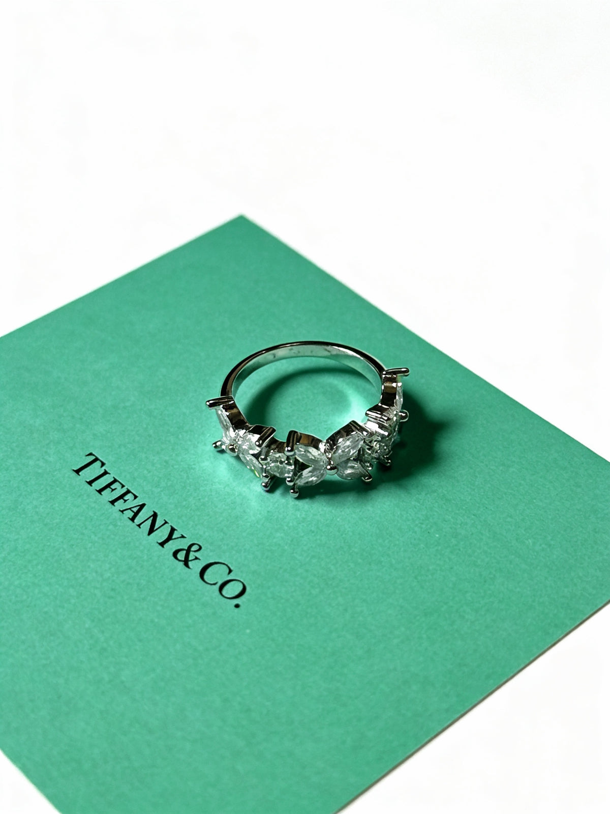 gold crystal minimalist Ring for women - alternate angle view 8