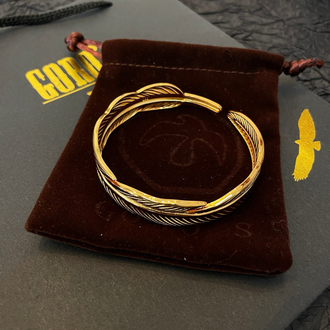 silver vintage Bangle for men - alternate angle view 9