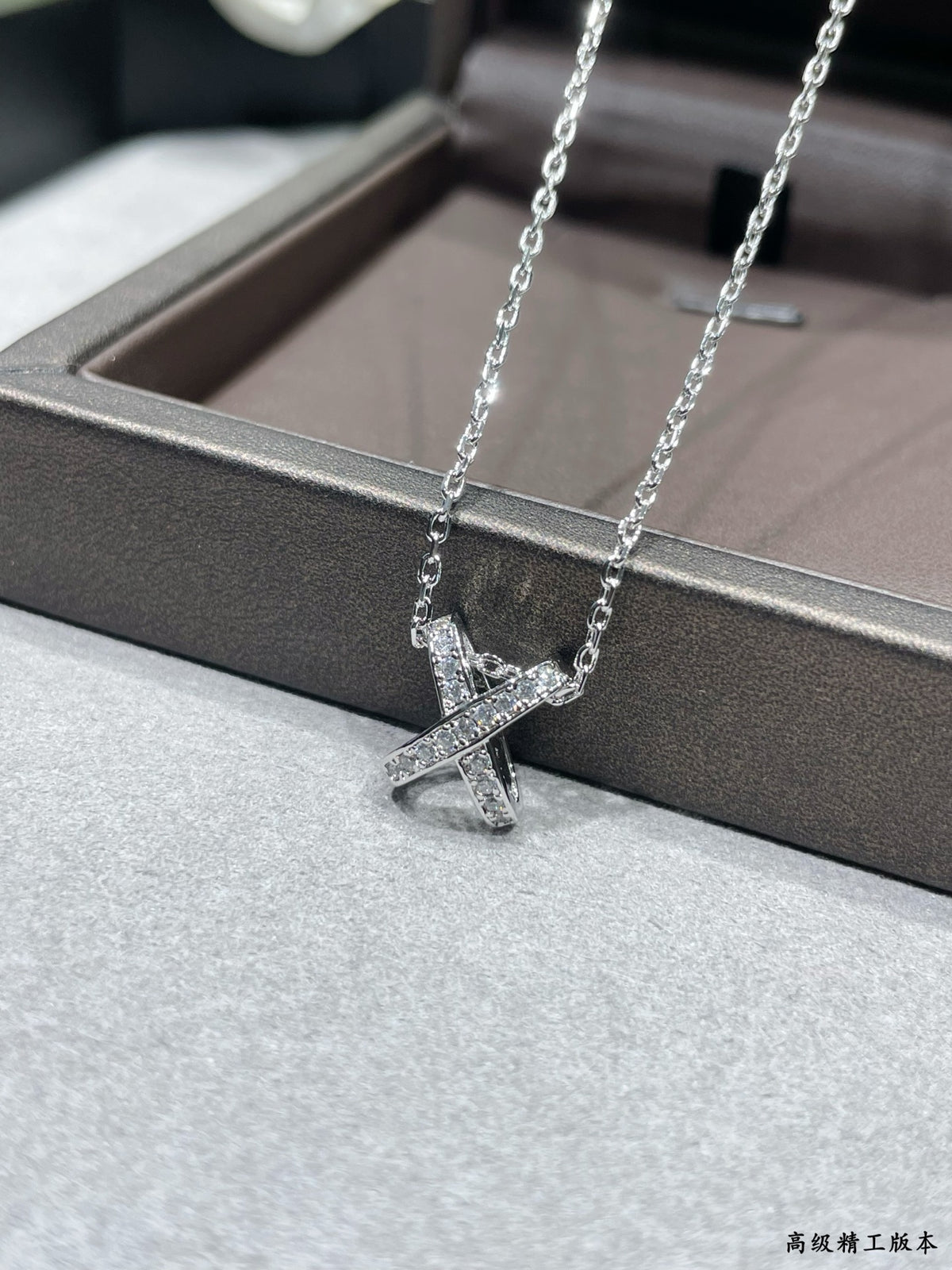 crystal minimalist Necklace for women - alternate angle view 8