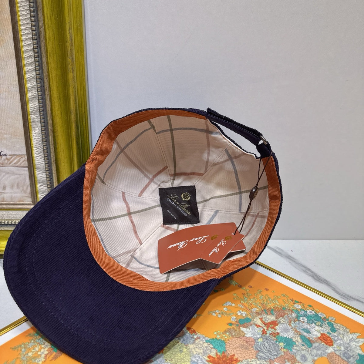 leather floral Baseball Cap for women - alternate angle view 9
