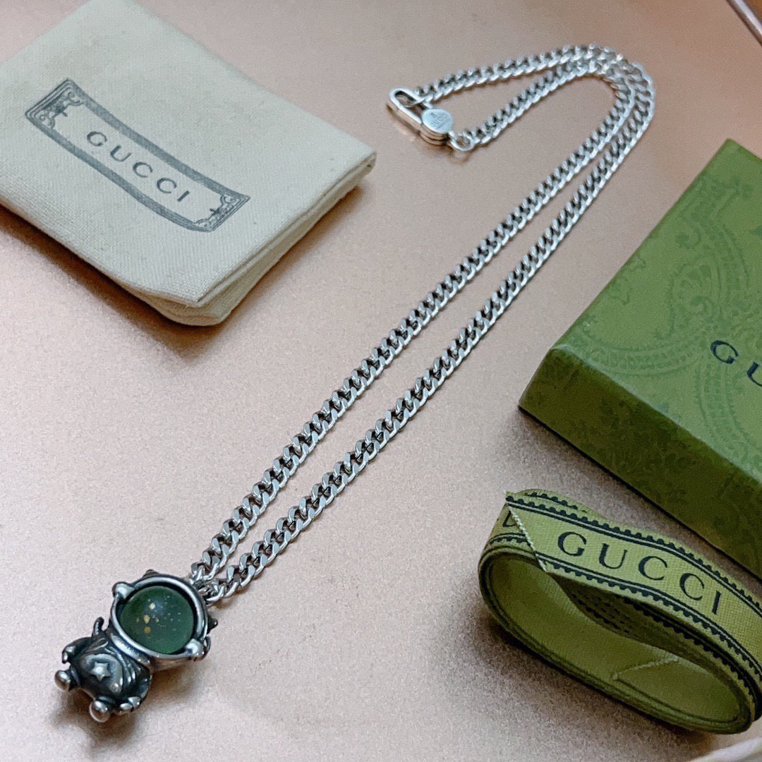 antique double g Necklace for women - alternate angle view 9