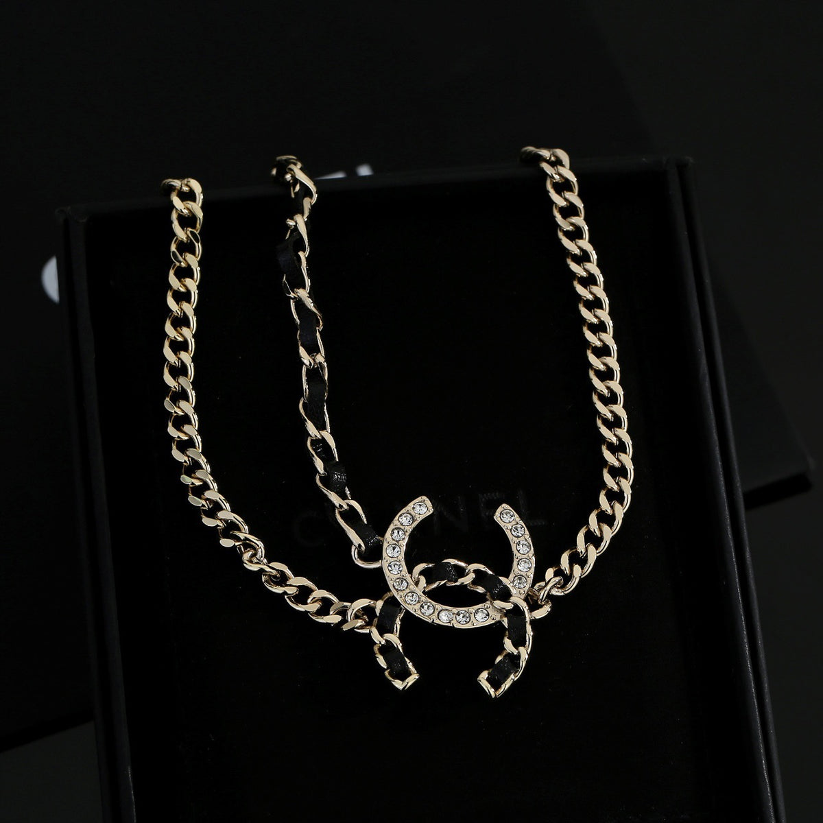 black brass dreamy Necklace for women - alternate angle view 6