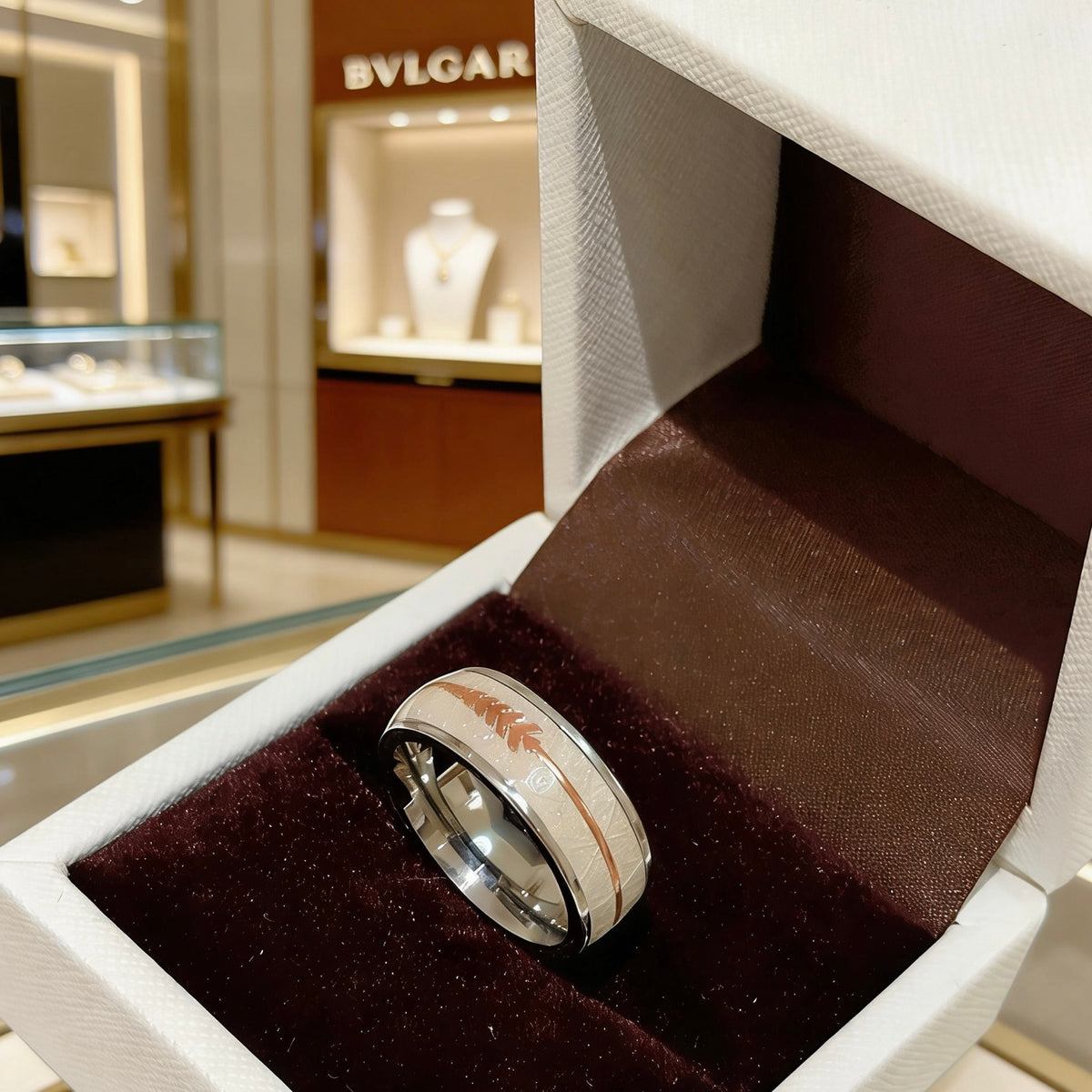 gold minimalist Ring for men - alternate angle view 8