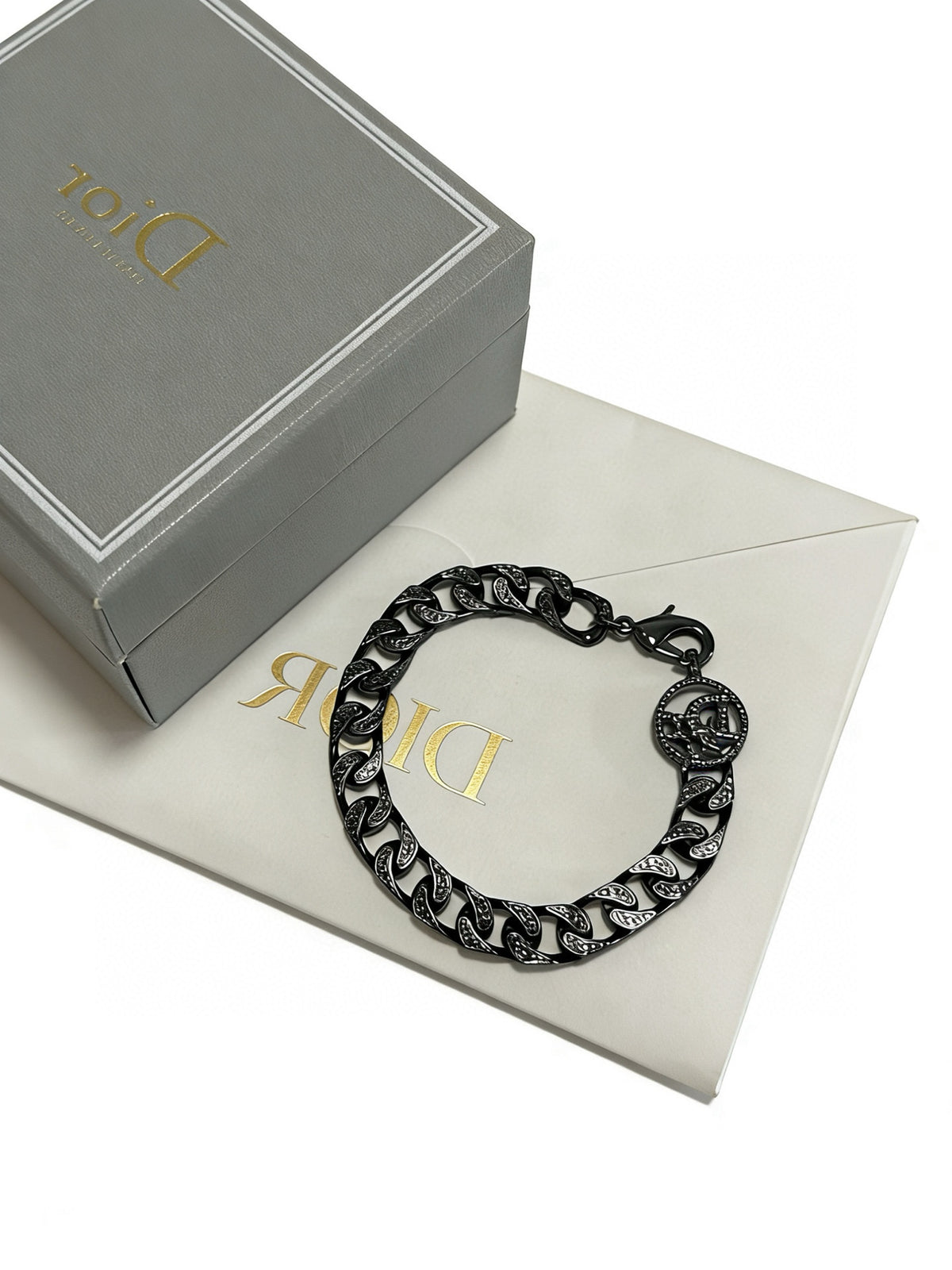 antique chain Bracelet for men - alternate angle view 6