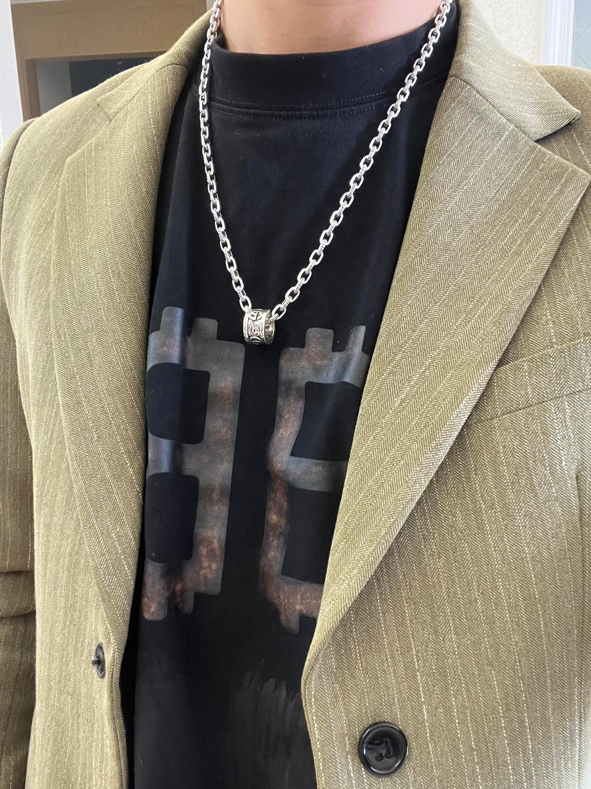 antique double g Necklace for women - alternate angle view 9