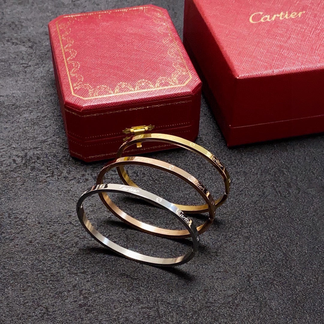 white delicate Bangle for women - alternate angle view 9