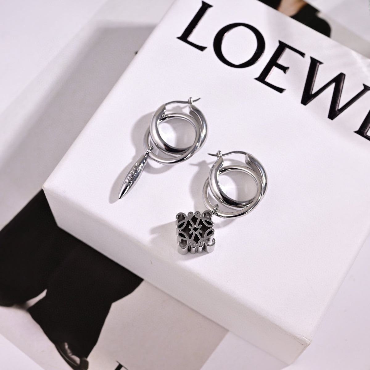 unique Drop Earrings for women - alternate angle view 5